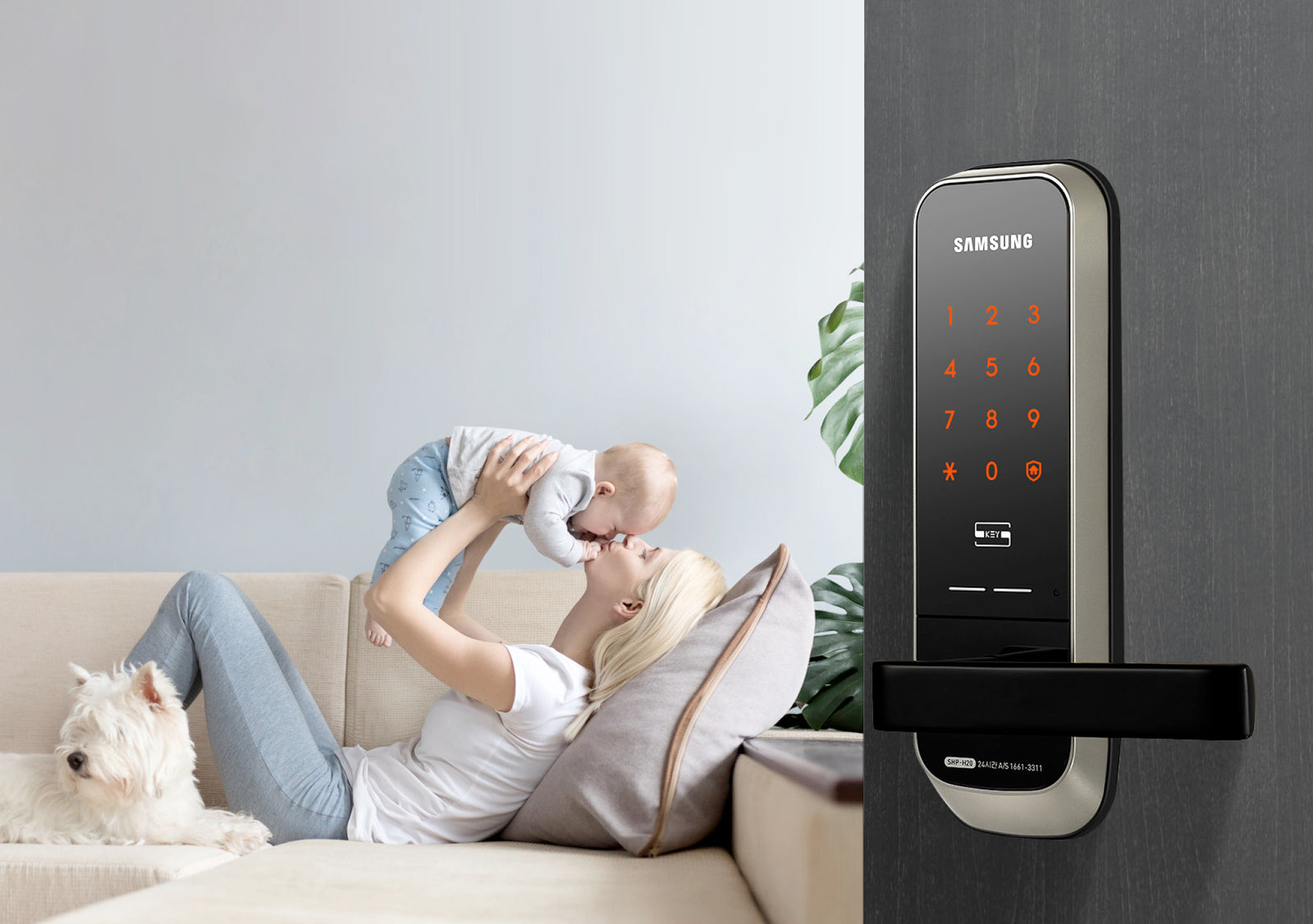 Samsung H20 Bedroom Digital Door Lock