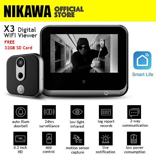 Nikawa Wifi Door Viewer Yourdigitallock